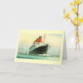 HET WITTE SCHIP VAN DE LIJN VAN DE STER AQUITANIA KAART (Gele Bloem)