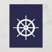Het witte schip wiel. briefkaart (Voorkant)