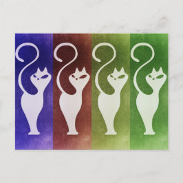 Het Witte Silhouet van Aristocats Briefkaart