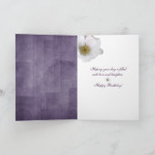 Het witte Strand nam de Kaart van de Verjaardag (Binnen)