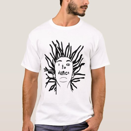 Het witte t-shirt van het Gezicht van Dreadlocks I (Voorkant)