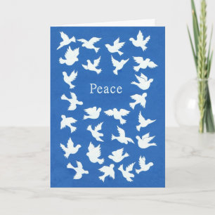 Het witte Wenskaart van de Pascha van Duiven Kaart