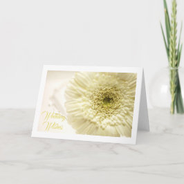 Het witte Wenskaart van Gerbera Daisy Kaart