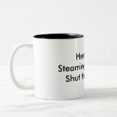 Het WK van de HELE Zwijg. Tweekleurige Koffiemok (Links)