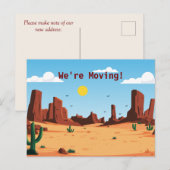 HET WOESTIJN BEWEGENDE BRIEFKAART (Voorkant / Achterkant)