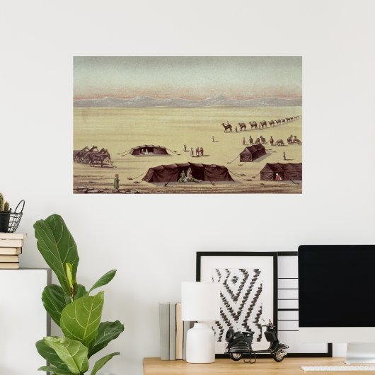 Het woestijnkamp van Sir Richard Burton Poster (Thuiskantoor)