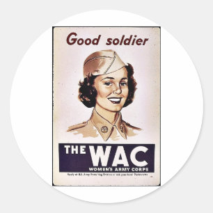 Het Womens Legerkorps van de Wac Ronde Sticker