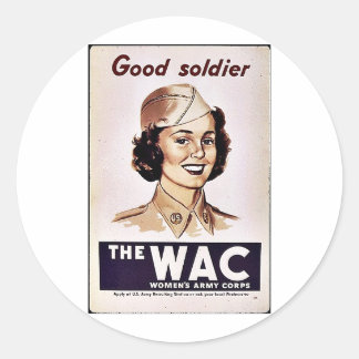 Het Womens Legerkorps van de Wac Ronde Sticker