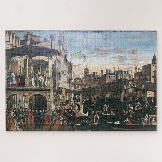 Het wonder in Rialto: Vittore Carpaccio Legpuzzel (Horizontaal)