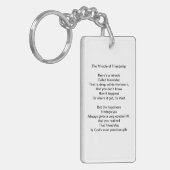 Het wonder van de Friendship Poem Sleutelhanger (Voorkant Links)