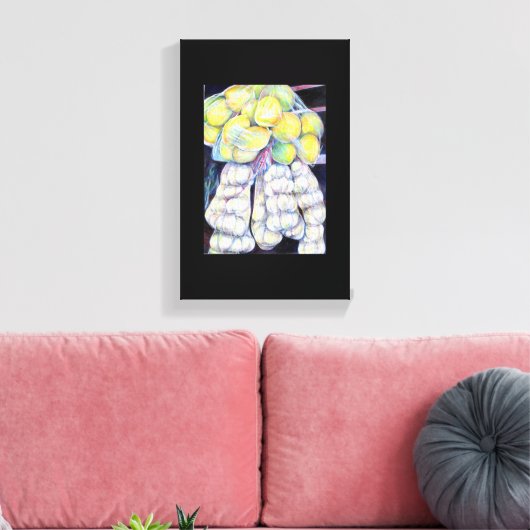 Het wonder van de natte markten, Singapore Canvas Afdruk (Insitu (Woonkamer))