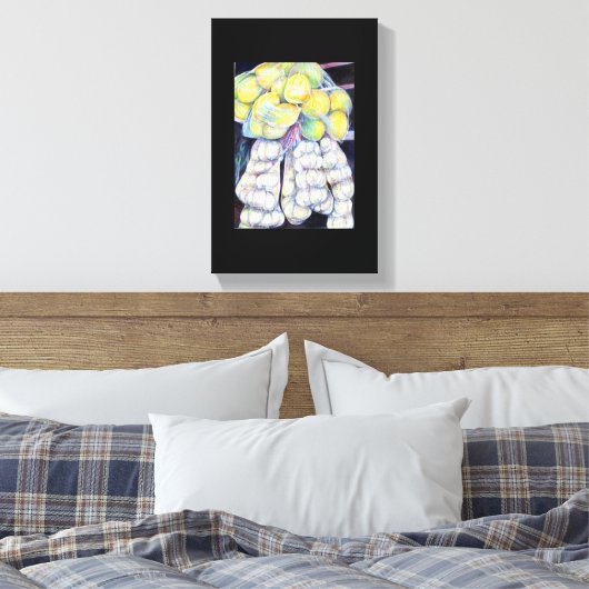 Het wonder van de natte markten, Singapore Canvas Afdruk (Insitu (Slaapkamer))