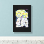 Het wonder van de natte markten, Singapore Canvas Afdruk (Insitu (Houten vloer))