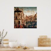 Het wonder van de Relic van het ware Kruis Poster (Keuken)