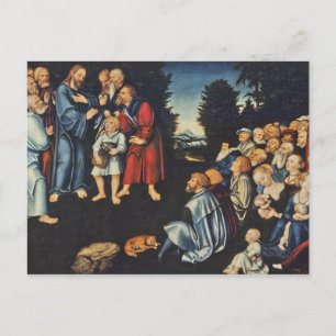 Het wonder van de vijf levens en twee vissen briefkaart