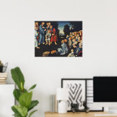 Het wonder van de vijf levens en twee vissen poster (Thuiskantoor)