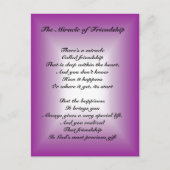 Het wonder van de vriendschap briefkaart (Voorkant)