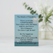 Het wonder van de vriendschap briefkaart (Staand voorkant)