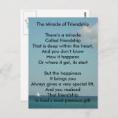 Het wonder van de vriendschap briefkaart (Voorkant / Achterkant)