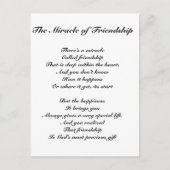 Het wonder van de vriendschap briefkaart (Voorkant)