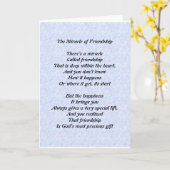 Het wonder van de vriendschap kaart (Gele Bloem)