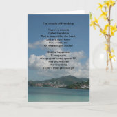 Het wonder van de vriendschap kaart (Gele Bloem)