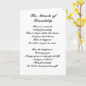 Het wonder van de vriendschap kaart (Gele Bloem)