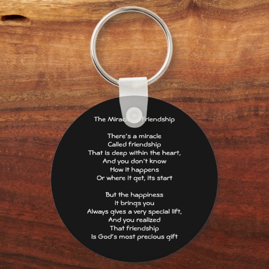 Het wonder van de vriendschap sleutelhanger (Voorkant)