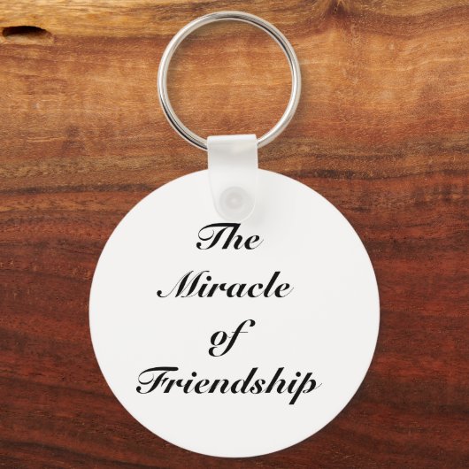 Het wonder van de vriendschap sleutelhanger (Voorkant)