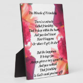 Het wonder van de vriendschapsplaque fotoplaat (Zijkant)