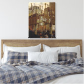 Het wonder van het juweel van het Heilige Kruis, d Canvas Afdruk (Insitu (Slaapkamer))