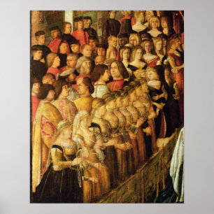 Het wonder van het kruis op de San Lorenzo Bridge, Poster