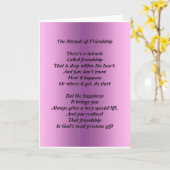 Het wonder van het vriendschap Wenskaart Kaart (Gele Bloem)