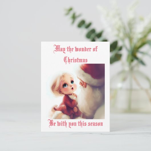 Het Wonder van Kerstmis kaart (Staand voorkant)