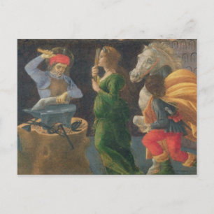 Het wonder van St. Eligius, het voorpaneel van de Briefkaart