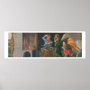 Het wonder van St. Eligius, het voorpaneel van de  Poster