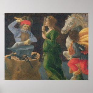 Het wonder van St. Eligius, het voorpaneel van de  Poster