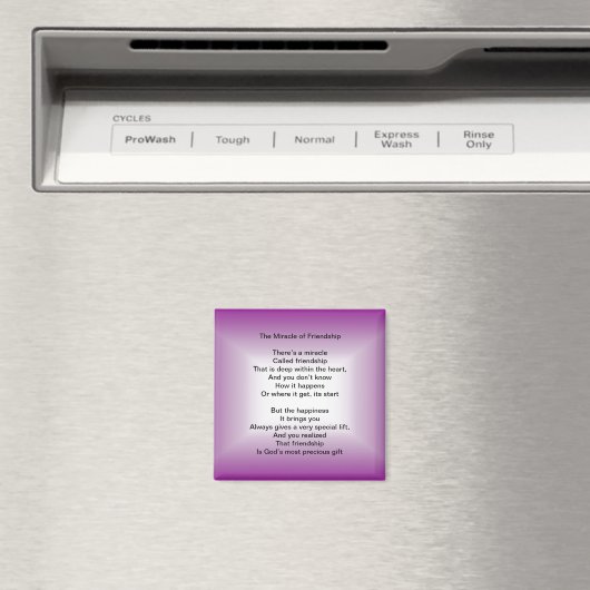 Het wonder van vriendschap Gedicht magneet (Insitu (Vaatwasser))