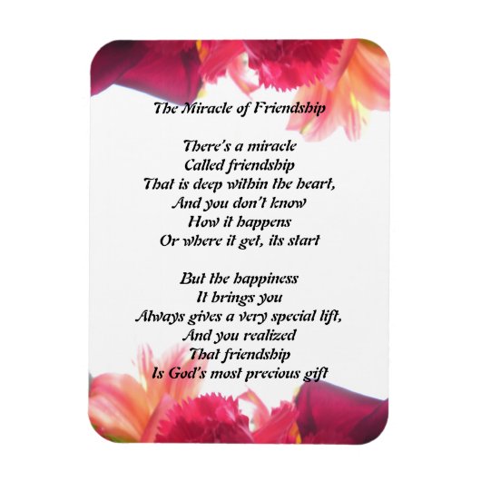 Het wonder van vriendschap magneet (Verticaal)