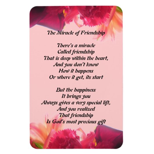 Het wonder van vriendschap magneet (Verticaal)