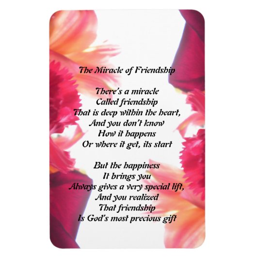 Het wonder van vriendschap magneet (Verticaal)