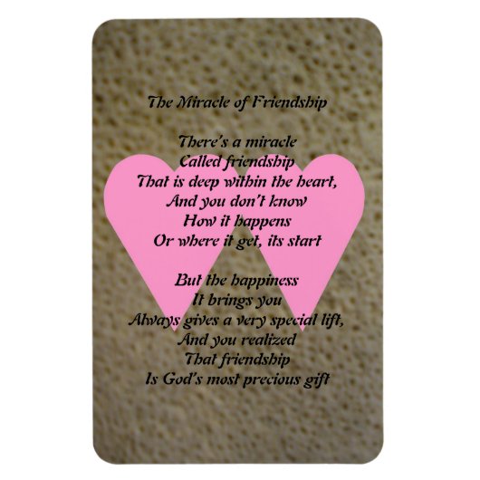 Het wonder van vriendschap magneet (Verticaal)
