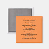 Het wonder van vriendschap magneet (Voorkant / Achterkant)