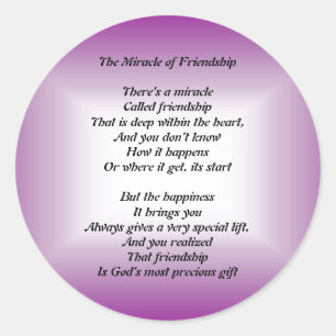 Het wonder van vriendschap sticker