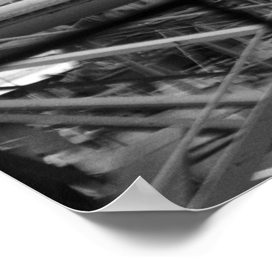 "Het Wonder Wheel B&W" Poster (Hoek)