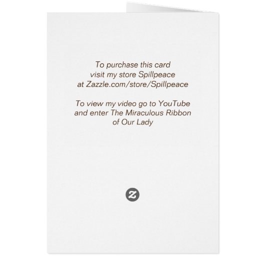 Het wonderbaarlijke lintje van onze dame (Achterkant)