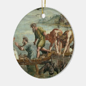 Het wonderbaarlijke ontwerp van de visserij (carto keramisch ornament (Links)