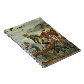 Het wonderbaarlijke ontwerp van de visserij (carto notitieboek (Rechterzijde)