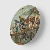 Het wonderbaarlijke ontwerp van de visserij (carto ronde klok (Hoek)