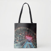 Het wonderwiel bij nacht tote bag (Voorkant)